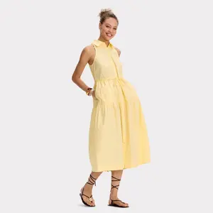 Women's Poplin Maxi Shirtdress - Universal Thread