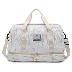 Gym Bag for Women, Duffle Bag for Travel with Wet Pocket, Lightweight Carry on Weekender Duffel, Hospital Bags for Labor and Delivery, Fashionable Duffel Bag