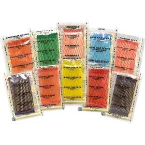 Professional Car Air Freshener Pads Sampler (Sample Pack of  Scents) MultiColor