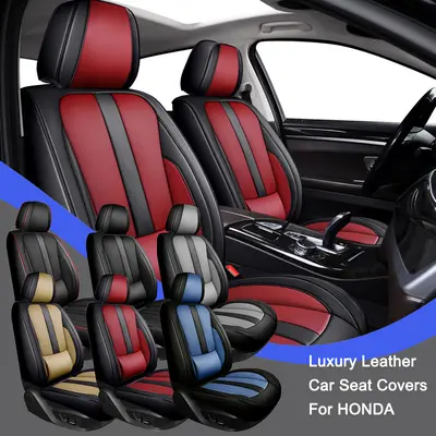 For Honda CR-V CRV 07-21 Leather Car Seat Cover 5 Seat Front&Rear