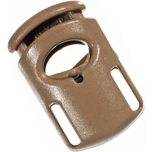 Ellipse Spring Cord Lock 1/4 Inch For Paracord and Clothing Multiple Colors and Pack Size Options