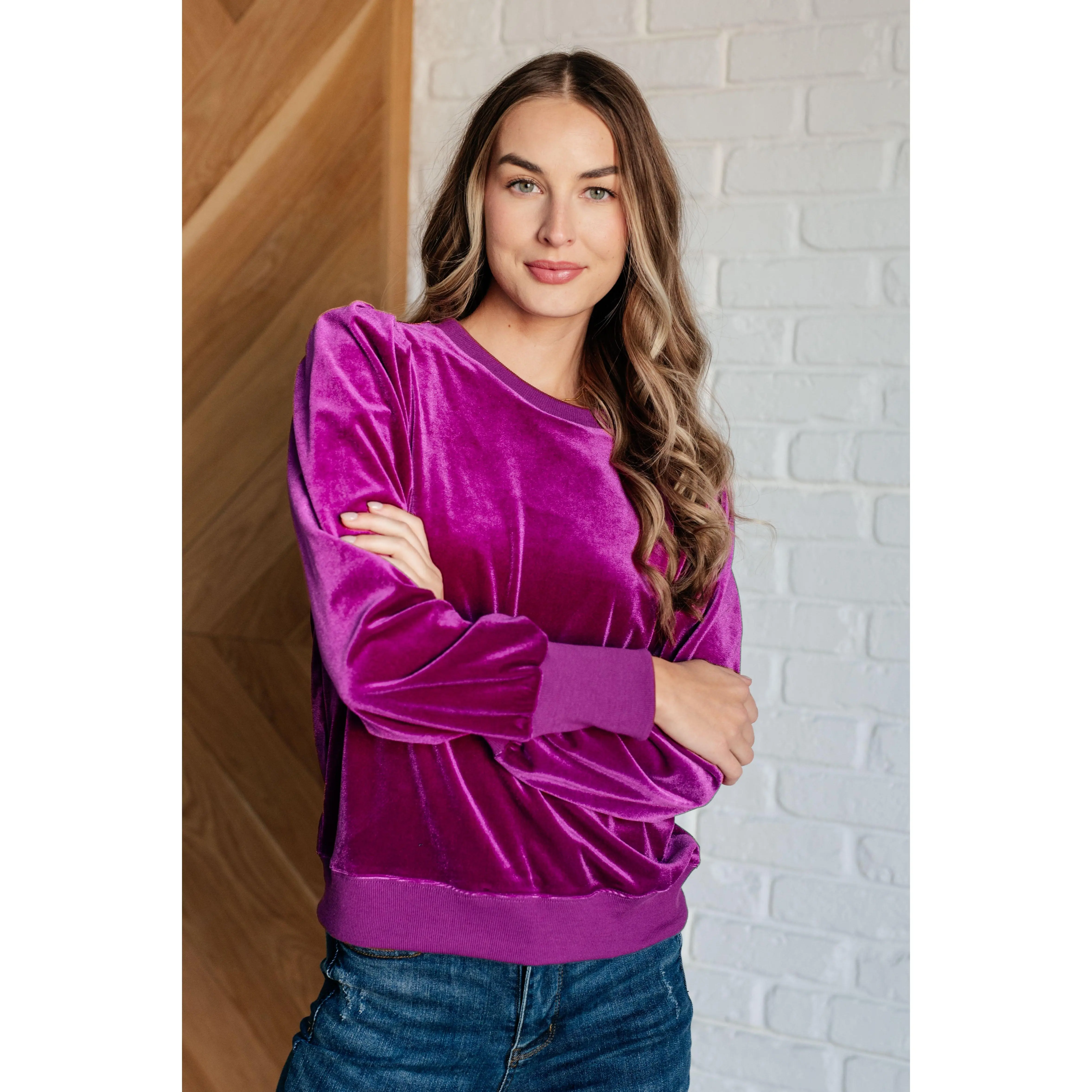 A Special Place Velour Pullover