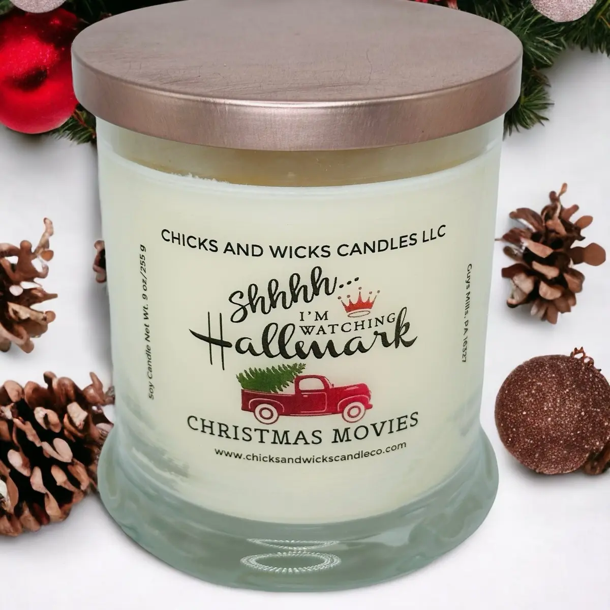 Shh…I’m Watching Hallmark Christmas Movies Soy Candle