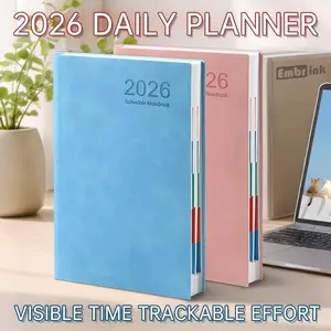2026 Planner Organizer, Daily Weekly Monthly Planning Book with Calendar, Goal Setting Pages, Habit Tracker and Notes, Minimalist Schedule Planner for Productivity, Work, School, Personal Life, January to December 2026
