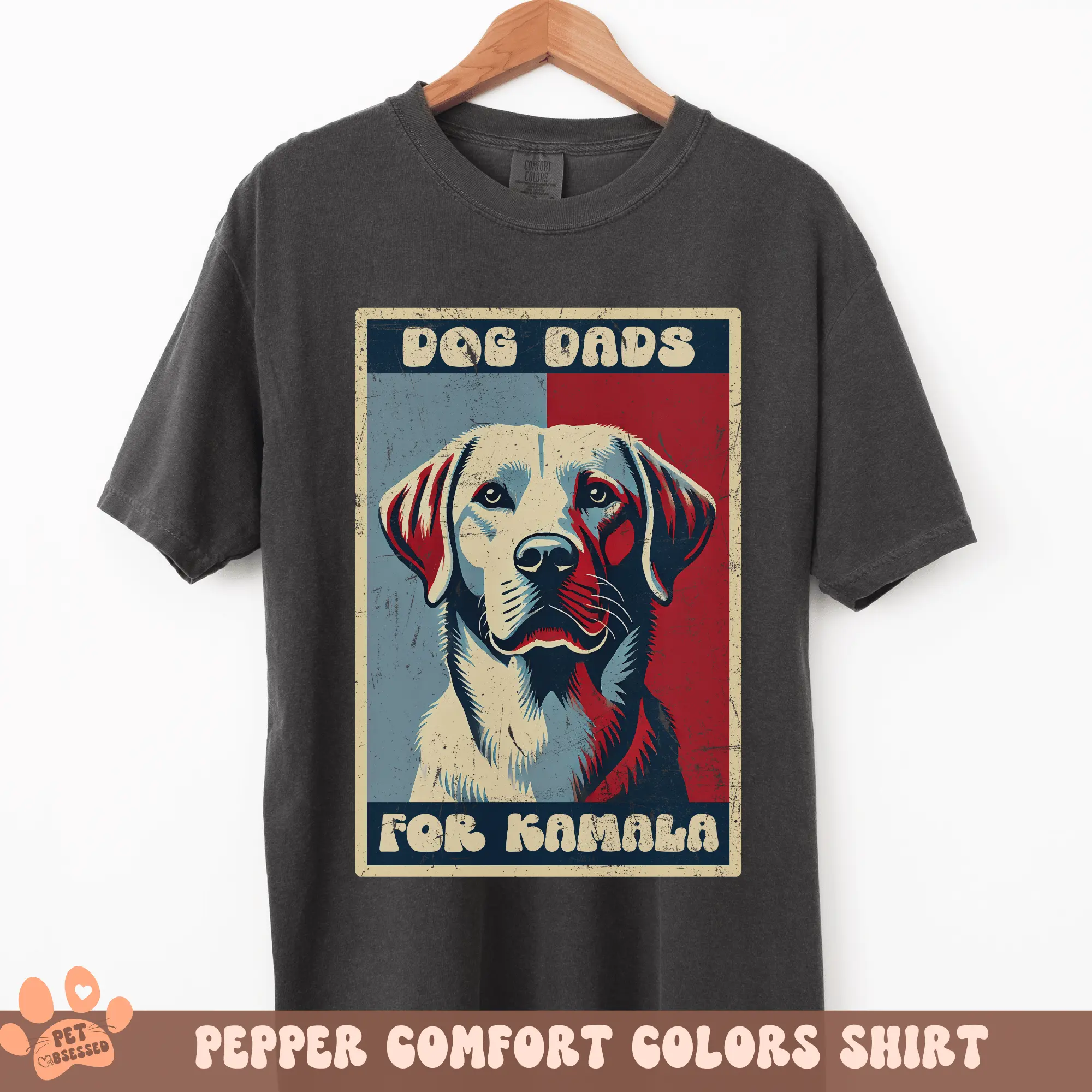 Dog Dads For Kamala Comfort Colors Shirt, Dogs For Kamala Tee, Vote For Kamala Shirt, This Dog Dad Votes For Kamala Harris, Patriotic Vote Democrat Shirt