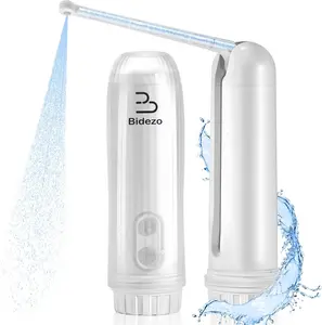 Portable Bidet, Mini IPX6 Waterproof Handheld Personal Travel Bidet with 2 Pressure Modes, 180° Adjustable Nozzle for Personal Hygiene/Soothing Postpartum Care/Perineal & Hemmoroid Treatment