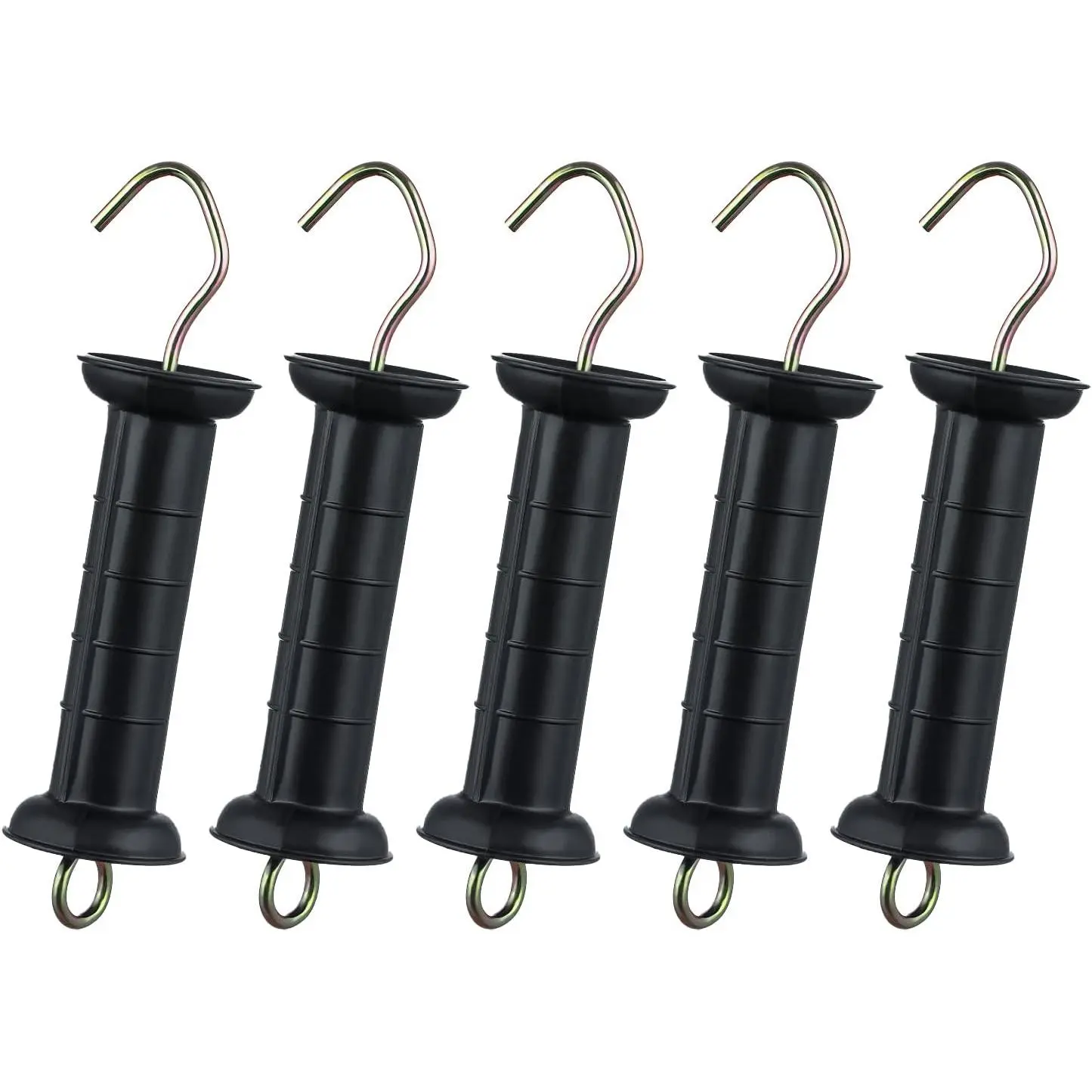 Insulated  Plastic Gate Handle, 5 count Handle Heavy Duty Electric  Gate Handle, Black