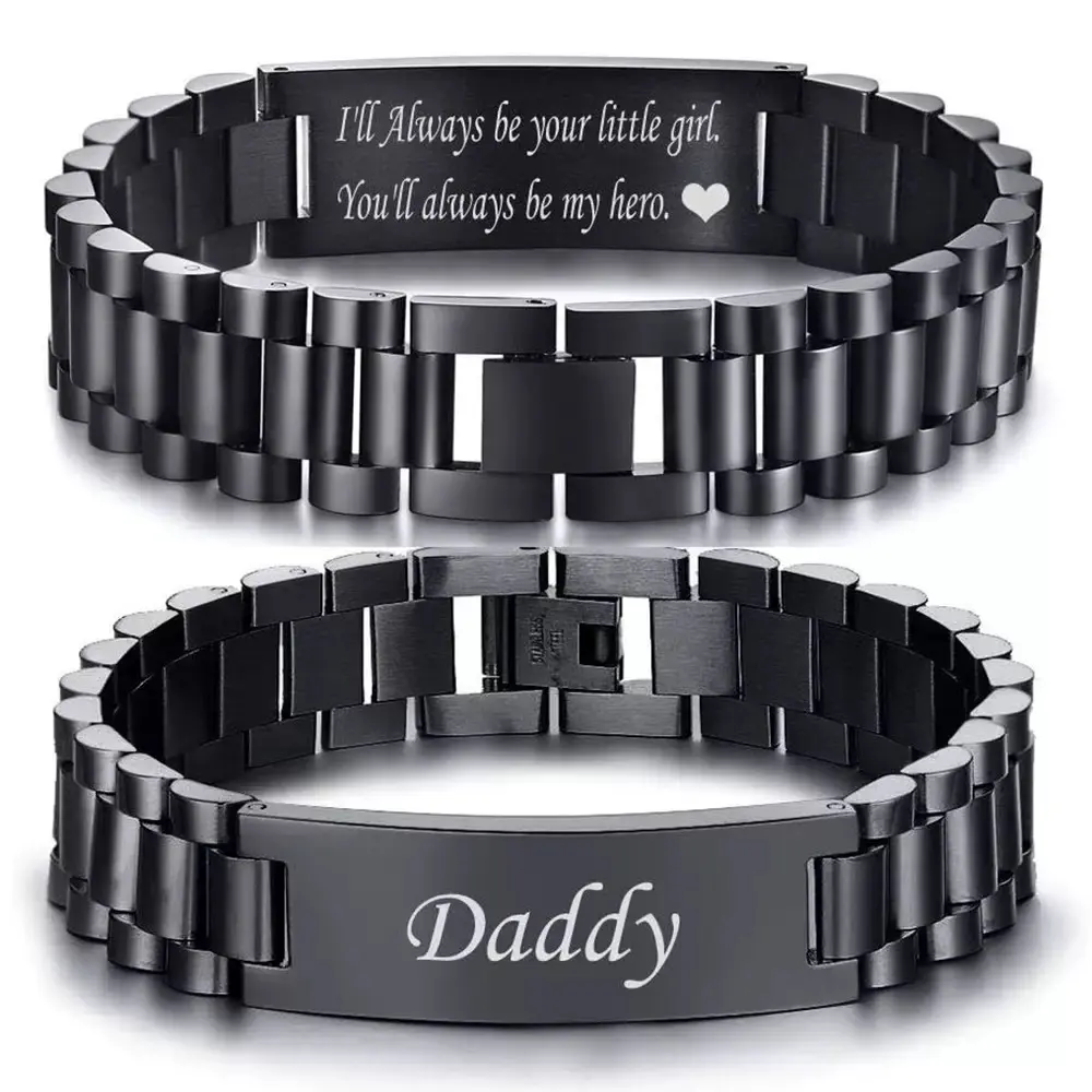 Modern Metal Link Bracelet for Men, Versatile Watch Band Style Daily Jewelry, Thoughtful Accessory Gift for Adults, Male, Jewelry Gift, Elegant, Fashion, Gift Ideas, Synthetic