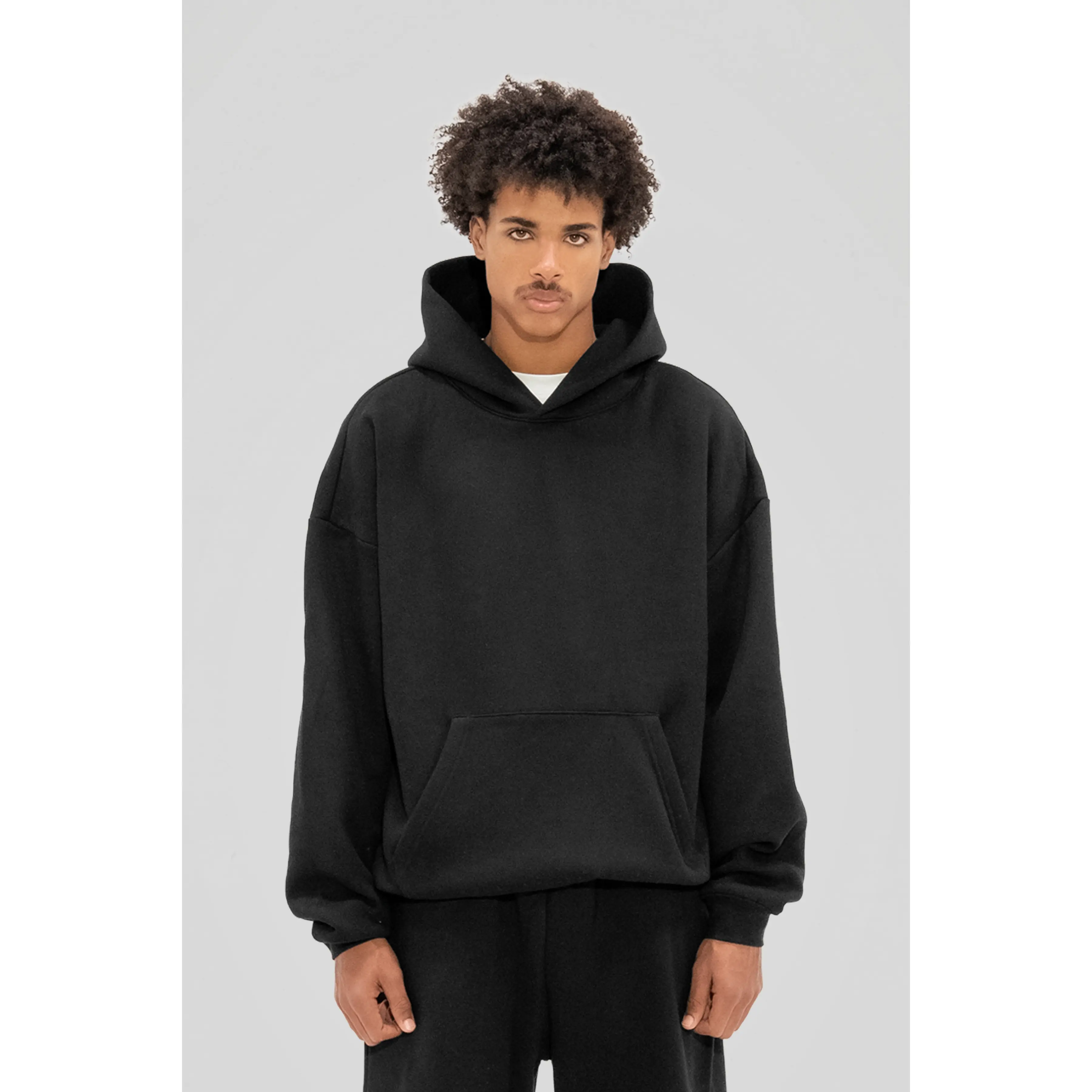 350 GSM 'Black' Fleece Hoodie 350 GSM 'Black' Fleece Hoodie