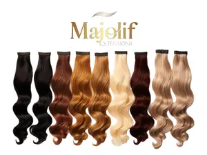 12A Premium Tape-In Human Hair Extensions - 50g Natural Blend