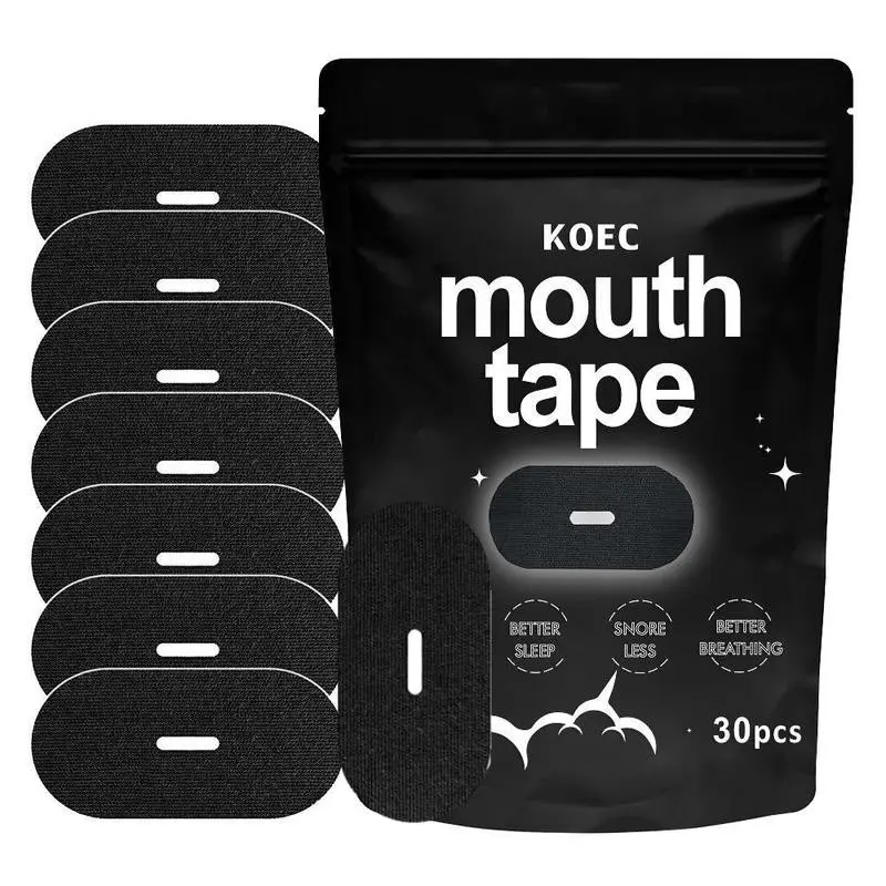 Sleep Mouth Tape, Snore Mouth Tape, Snoring Mouth Tape, 30pcs and 30pcs*2 Breathable Mouth Tape, Comfortable Sleeping Tape for Night Use, Sleep Strips, Sleep Breathing Patch, Snoring Solution