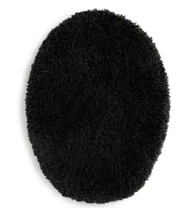 Polyester 19 x 22 Toilet Lid Cover, Black