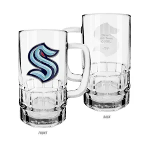 Seattle Kraken Metal Medallion Beer Stein
