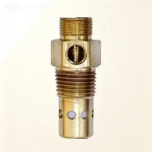 1/2" Comp x 1/2" MPT Check Valve Replacement Part, Air Compressor Accessories, Non-Return Valve for Tank, One Way Check Valve, 1/2 Inch Brass Inline Check Valve, Durable & Leak-Proof