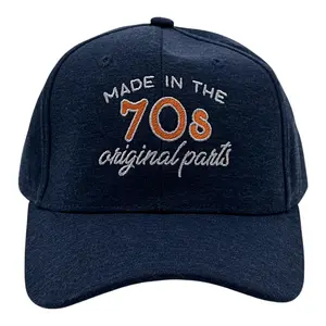 Made In The 70s Original Parts Hat Funny Sarcastic Birthday Graphic Novelty Cap Funny Hats Birthday  Funny Vintage  Novelty Caps for Men Navy - Standard