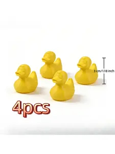 Cute Yellow Duck Tire Valve Caps, Car Wheel Valve Stem Covers, Universal Dust Proof Caps for Cars SUV Trucks Motorcycles Bicycles, Lovely Exterior Decoration Accessories for Vehicle Styling and Personalized Decor, Car Parts