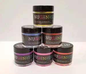 NuGenesis Healthy Manicure Nail Dipping Powder Colors 1.5oz/43g Jar NU61 - 120 Easy Dip Nail Technology Vibrant Colors