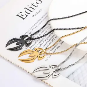 Fashionable and atmospheric retro simulation spider necklace punk street style trendy hip-hop jewelry