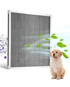 20x20x1 Inch Aluminum Electrostatic Air Filter, MERV 8, Actual 19.75x19.75x0.82 Inch, Durable Aluminum Frame, High-Efficiency HVAC Filter for Residential and Light Commercial Systems, Low Pressure Drop