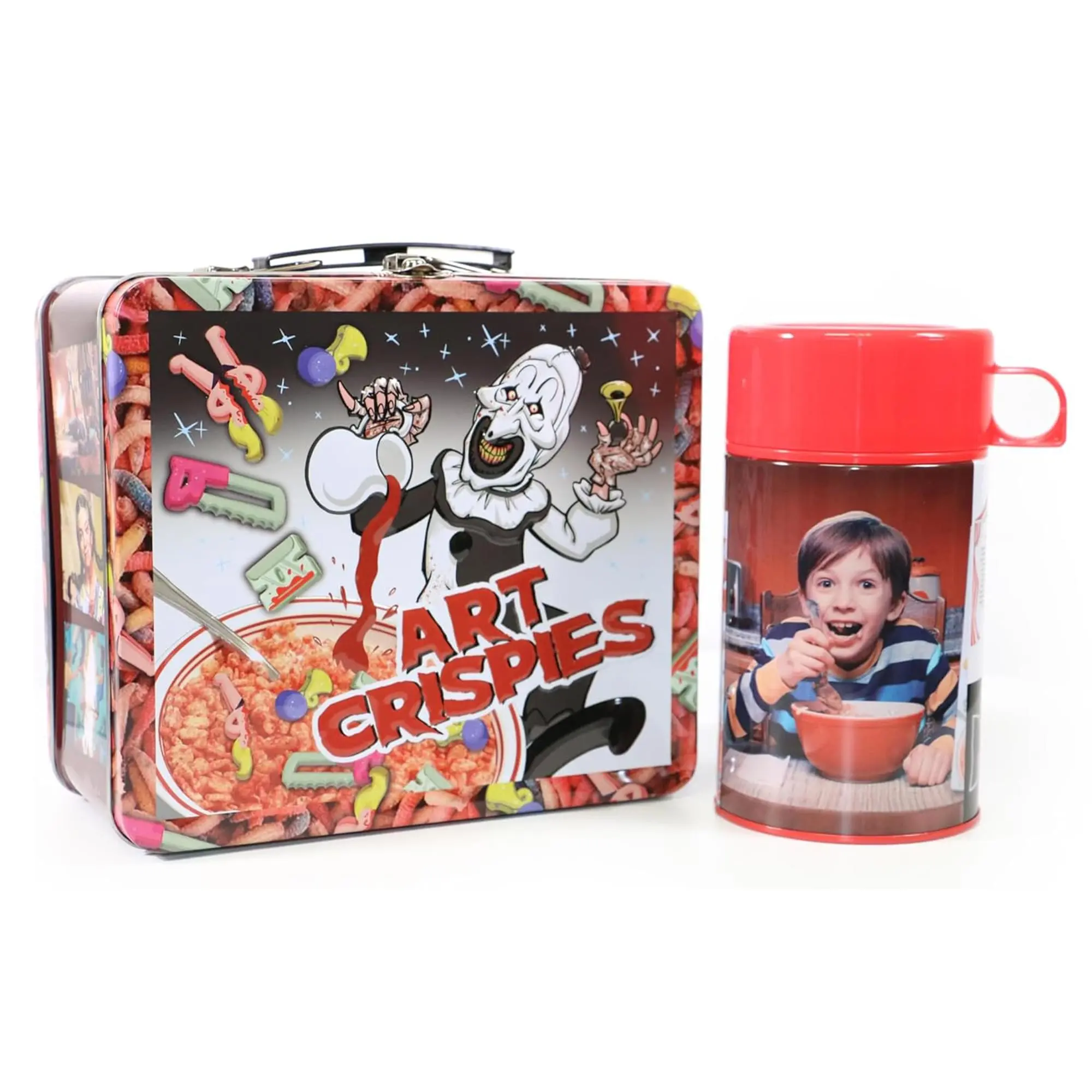 Terrifier Retro Metal Lunchbox With Beverage Container
