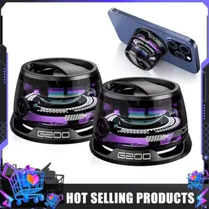 G200 Mini Bluetooth speaker phone holder 2025 Bluetooth Speaker Mini Magnetic Bluetooth Speaker, Multifunctional Portable Bluetooth Speaker G200, Cyber Magnetic Smal xpoovv  magnetic small wireless bosina  paracelular mini speaker unique gift premium