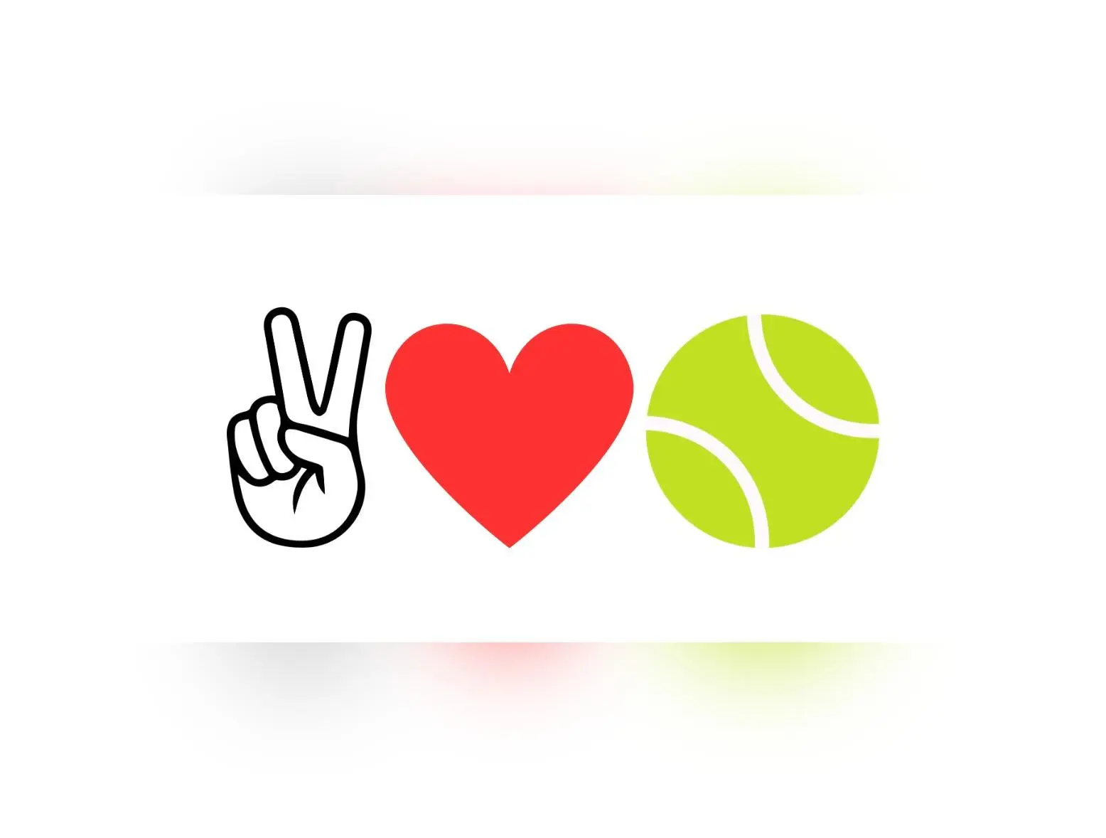 Peace Love Tennis Visor