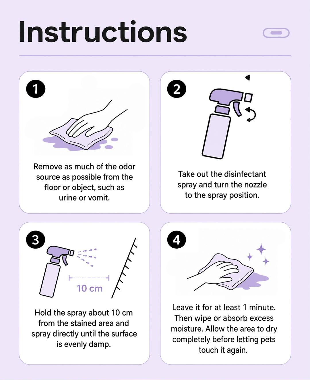 Pet stain remover bottle options