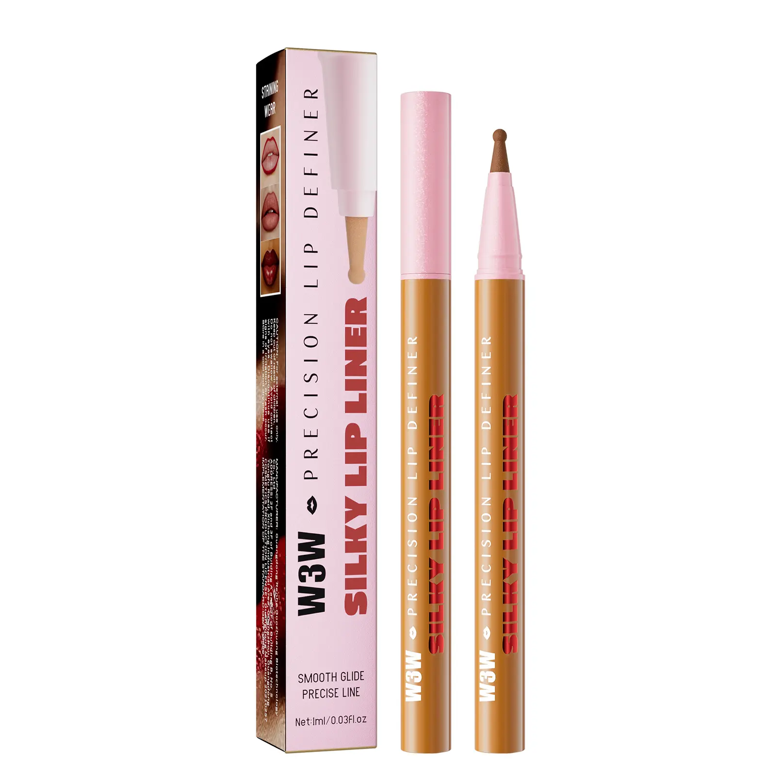Waterproof Lip Liner,Lip Pencil, Long-Lasting Smudge-Resistant Lip Contour, Creamy Highly Pigmented Formula,  Daily Makeup