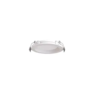 8 Watt 4" LED MultiFit Flat Round Recessed Downlight, 600 Lumens, Selectable CCT 2700K-5000K