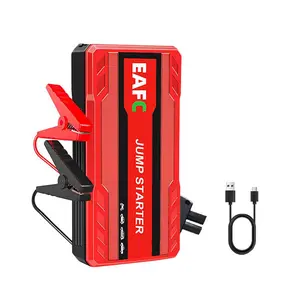 Portable Car Starter Emergency Power Supply with Smart Clip Light, Multi-Function Car Starter for 12V 3L Gasoline Vehicles