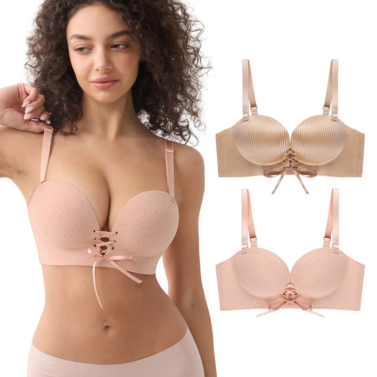 Pink Leopard+Dark Striped