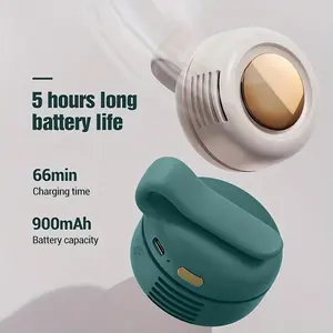 Portable Silent Mini Bladeless Electric Fan,Adjustable 3-speed Suspended Waist Fans,Phone Cooling Fan,Personal Fan,Rotating BodyFan Suitable for Outdoor & Travel & Office, Travel Accessories, Mother's Day Gift summerwins