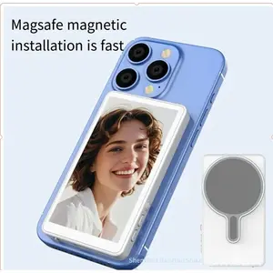 New Vlog Selfie Magnetic monitor Screen Magnetic 4K Vlog Monitor - Wireless 1080p 30 fps Recording,Phone Rear Camera with Built-in IE Screen for live Streaming for outdoorfun vlog Selfie Monitor Screen Magnetic 4k Vlog Monitor for Iphone/samsung  wireless