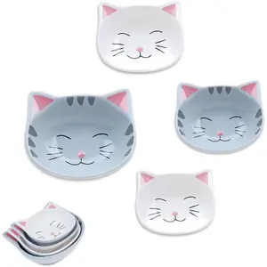Measuring Cups Set - Novelty  Kitchen Accessories & Baking Gifts -  Measuring Cups for Stackable & Cute Baking Supplies - Durable, Fun and Decorative Kitty Cup for Cooking (Set of 4)