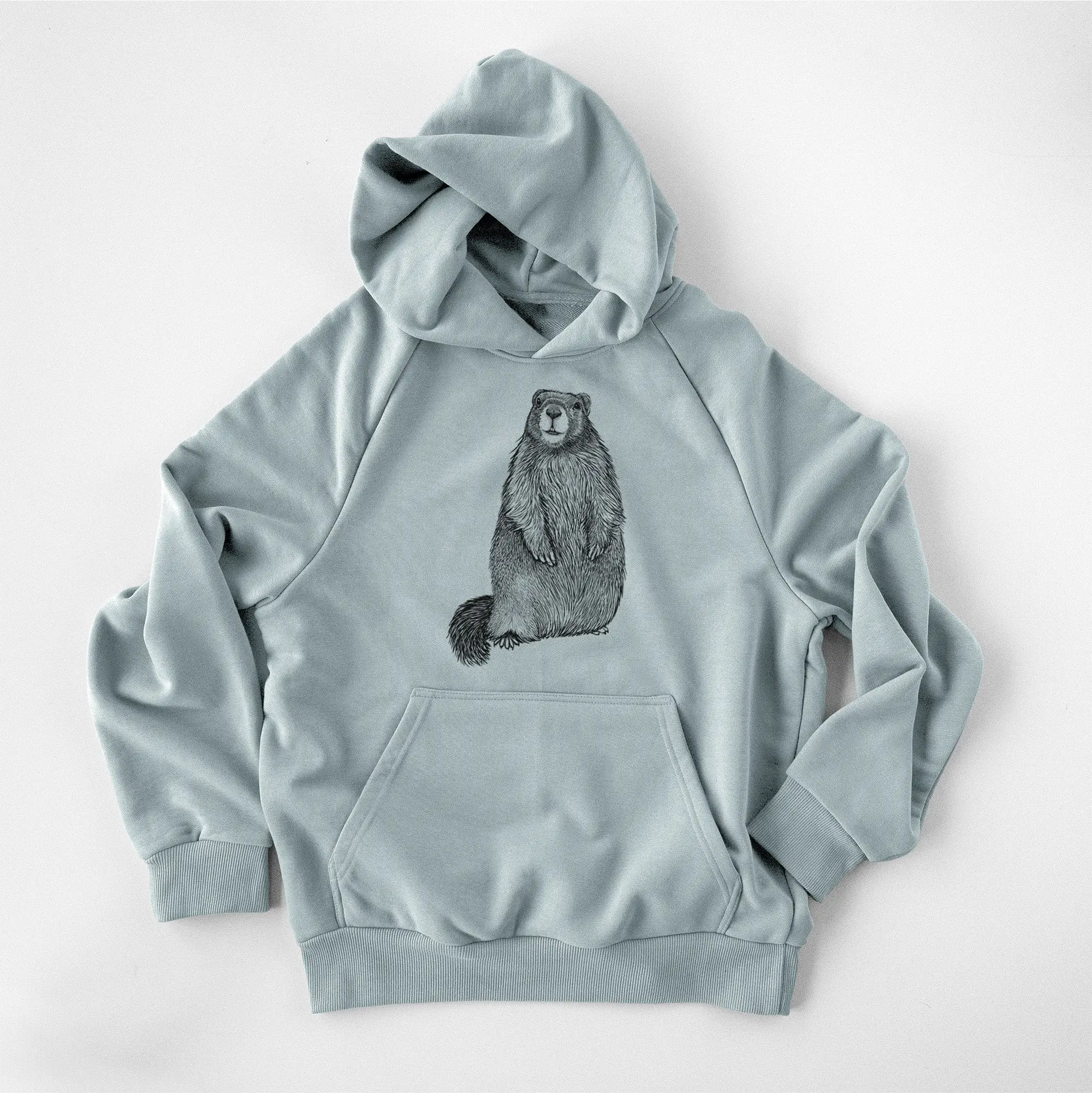 Yellow-bellied Marmot - Marmota flaviventris - UltraLuxe Heavyweight French Terry Hoodie