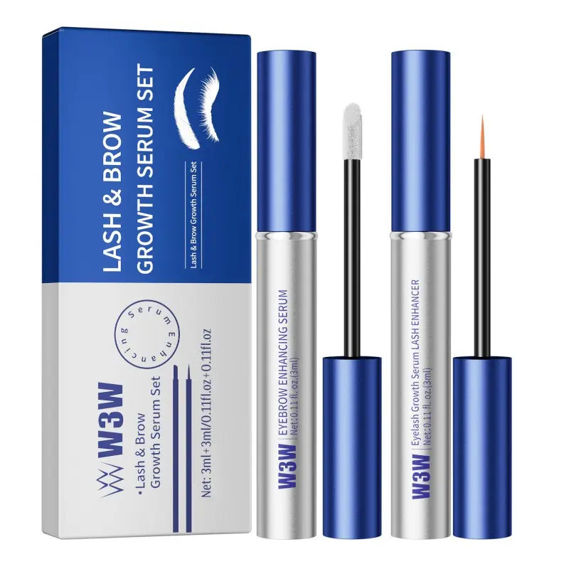 2-in-1 Lash Care Set, Eyelash Serum & Black Mascara Serum, Peptides & Biotin Formula, Non-Prostaglandin, Daily Lash Care