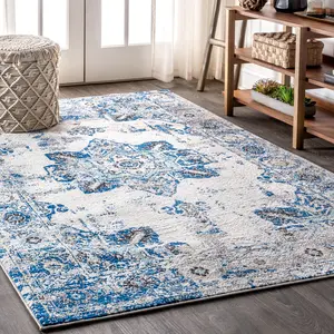 JONATHAN Y Ashley modern Persian Boho Vintage Medallion Area Rug; for Living Room, Kitchen, Bedroom, Dining Room, Office