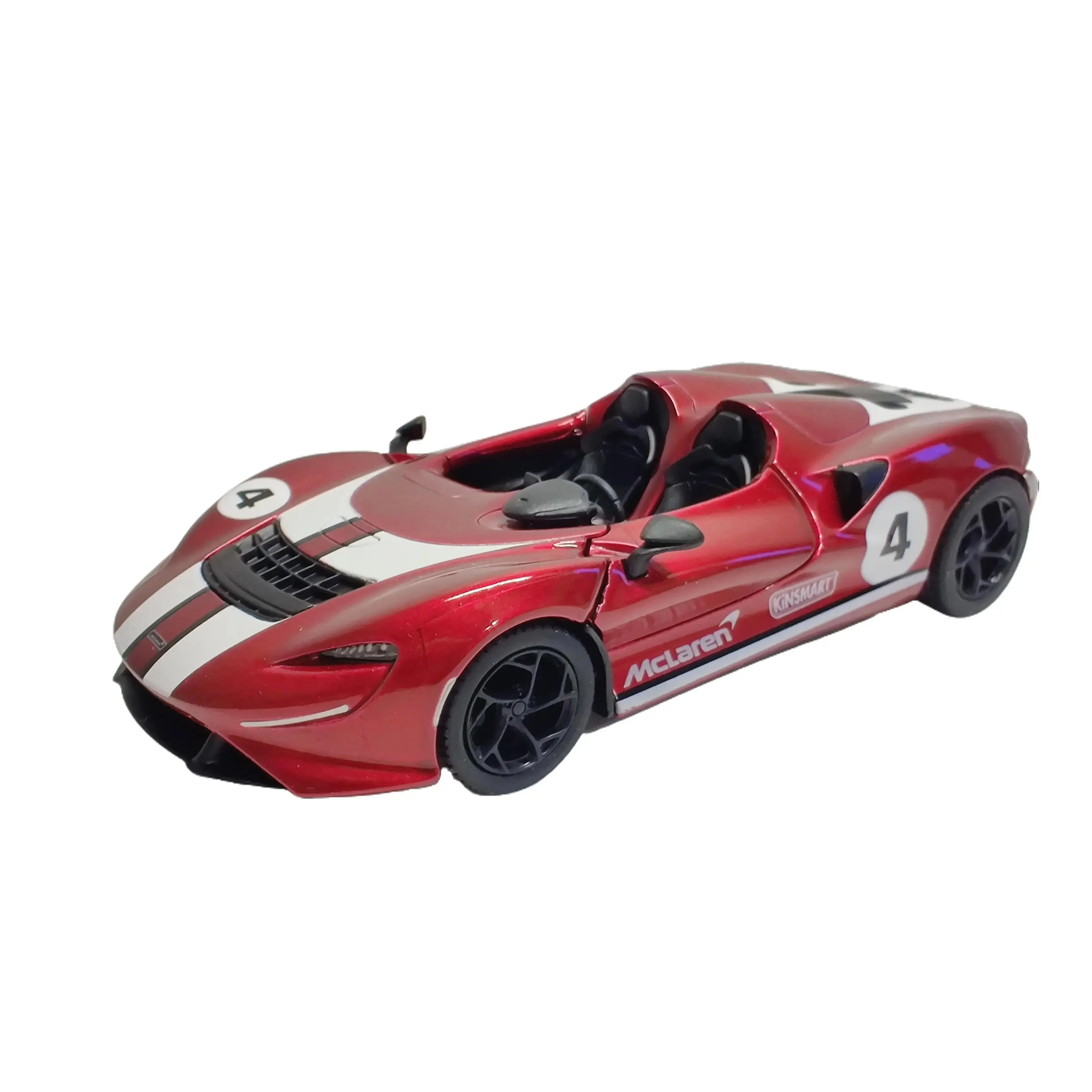 KINSMART McLaren Elva 1:36 Scale Die Cast Metal Model Toy Car Livery Edition Size 5 Inches Burgundy with Door Openable Action