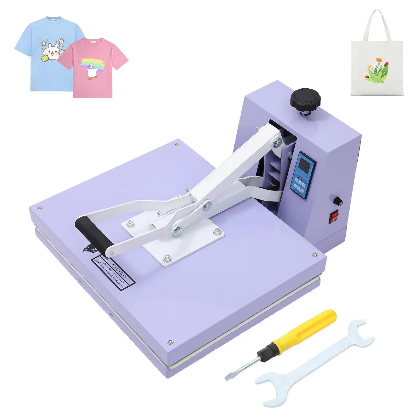 GARVEE 16X24 Inch Heat Press Machine, Fixed-Type Sublimation Press with Adjustable Pressure & Increased Heating Height, Hot Press for t-Shirts, Bags, and Industrial DIY Projects