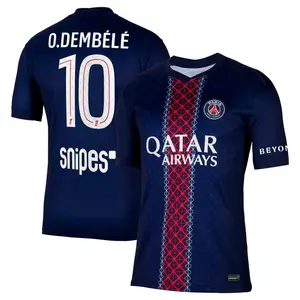 Unisex Soccer Paris Saint Germain Team #10 0.DEMBELE Champions League Playoffs 2026 Home On Field Jersey - Red