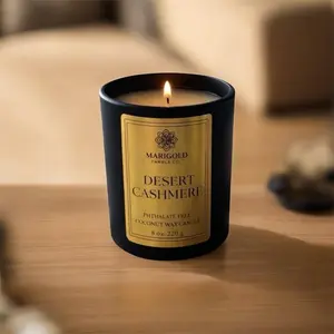 Desert Cashmere Coconut Wax Candle 8oz - Phthalate Free, Ideal for Home Decor & Self Care