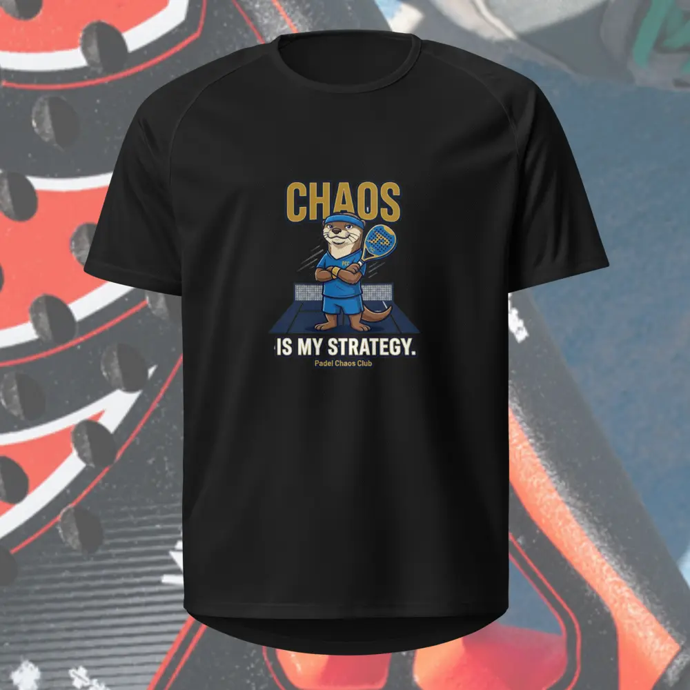 Funny Padel Unisex sports jersey— "Chaos Is My Strategy"— Padel Gift — Padel Humor