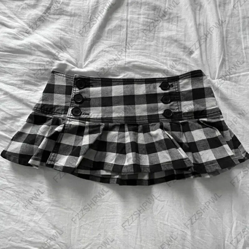Fashion Subculture Unique Y2K Dress Bowknot Harajuku Gothic Lace Mini Skirt Streetwear Punk Spicy Girls Low Rise Skirts Hip Hop