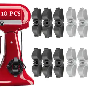 Cord Organizer for Appliances, 10 Pack Upgraded Kitchen Appliance Cord Organizer Stick On Appliance Wire Organizer Wire Wrapper for Kitchen Appliances Mixers, Coffee Maker, Pressure Cooker