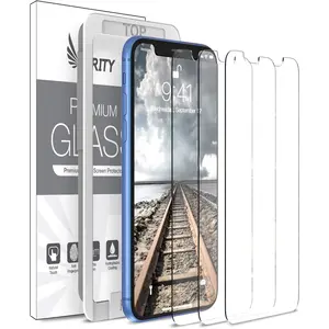 3 Pack For IPhone 11[6.1 Inch] Tempered Glass, HD Clear Anti Scratch, Fingerprint Compatible with IPhone 11 5G Glass Screen Protector