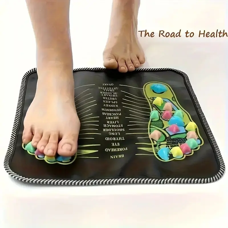 Electric Foot Massager Pad, Health Care Acupressure Reflexology Mat, Non-Electric Massage Tool for Feet, Pain Relief & Relaxation, Relaxation Aid