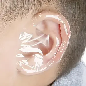 20 Pack Transparent Adhesive Ear Covers & - Waterproof Plastic Ear Protectors for Swimming, Bathing & Water Play, Secure Fit Ear Guards to Prevent Infections, Ear Protection, Snug Design, Hygienic Design, Essentials