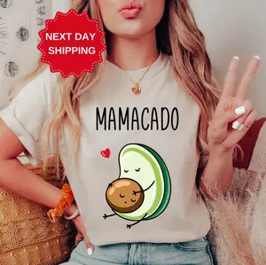 Personalized Mamacado Shirt, Baby Announcement Shirt, New Mom Gift, Pregnancy Reveal Shirt, Maternity Shirts, Baby Shower Gift, Mother's Day Gift, Mamacado Sweatshirt, New Mom Merch Shirt, Mom Shirt, Mom Life Shirt, Gift for Him, Gift for Her 7035