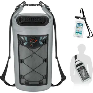 Dry Bag, Waterproof Floating Backpack 5L/10L/20L/30L/40L with Waterproof Phone Case for Boating, Kayaking, Fishing