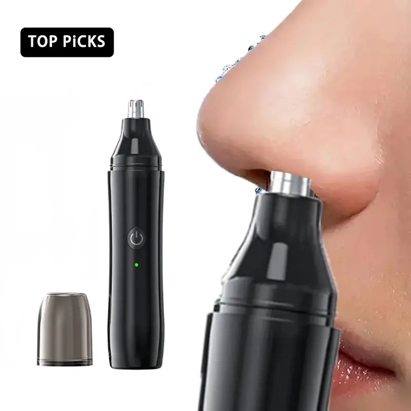 USB Rechargeable Electric Nose Hair Trimmer—A Great Father’s Day Gift, Unisex Ear and Nose Hair Trimmer, Easy to Clean, Cordless Nose Hair Trimmer